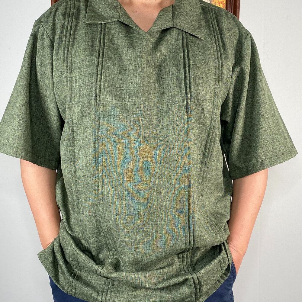 Trust Shortsleeve Polo Shirt Top Men's XL Green Casual